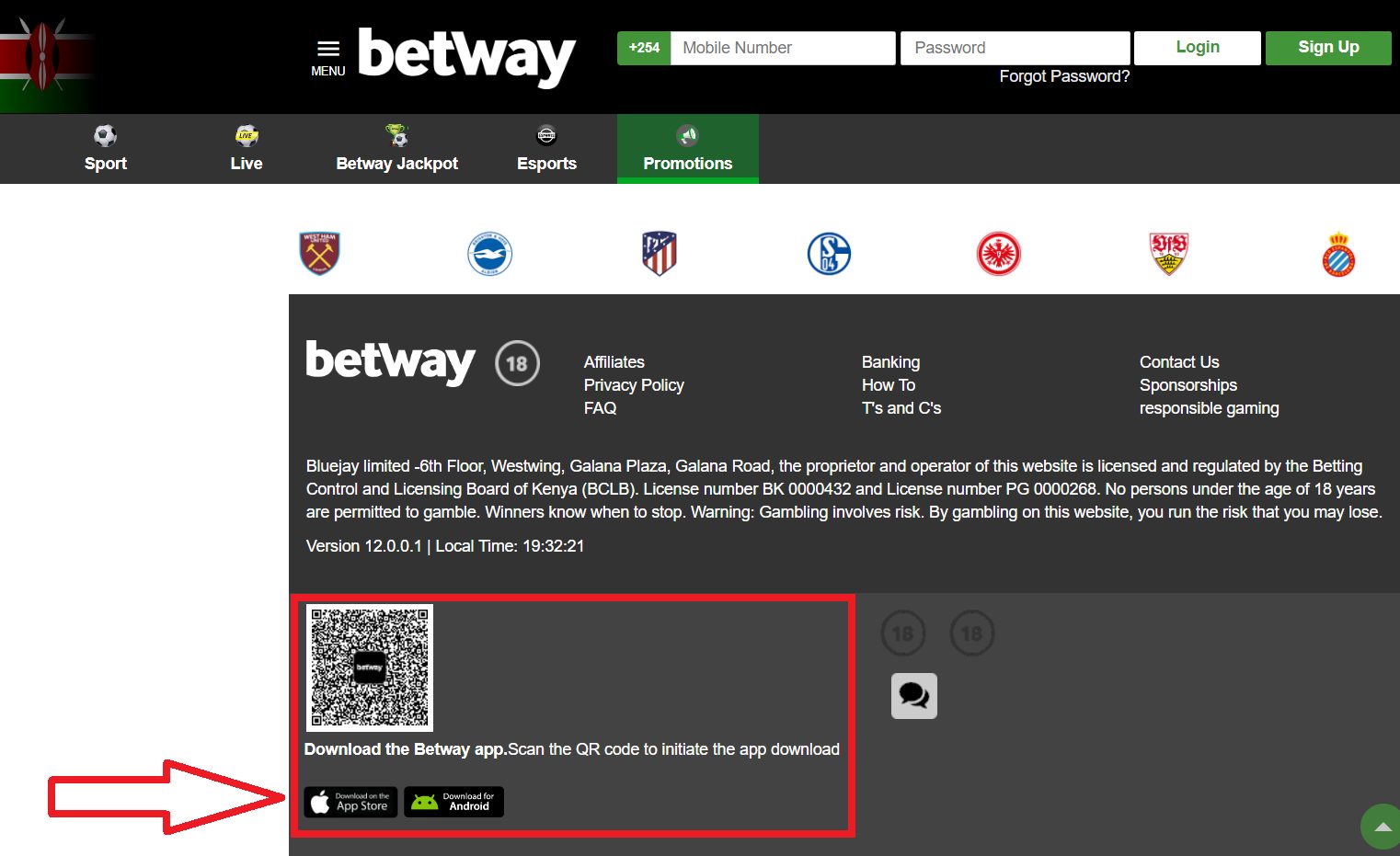 Download Betway app Kenya for iPhone and iPad